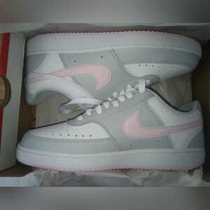 Nike Court Lo Womens 8.5 Pink/Gray